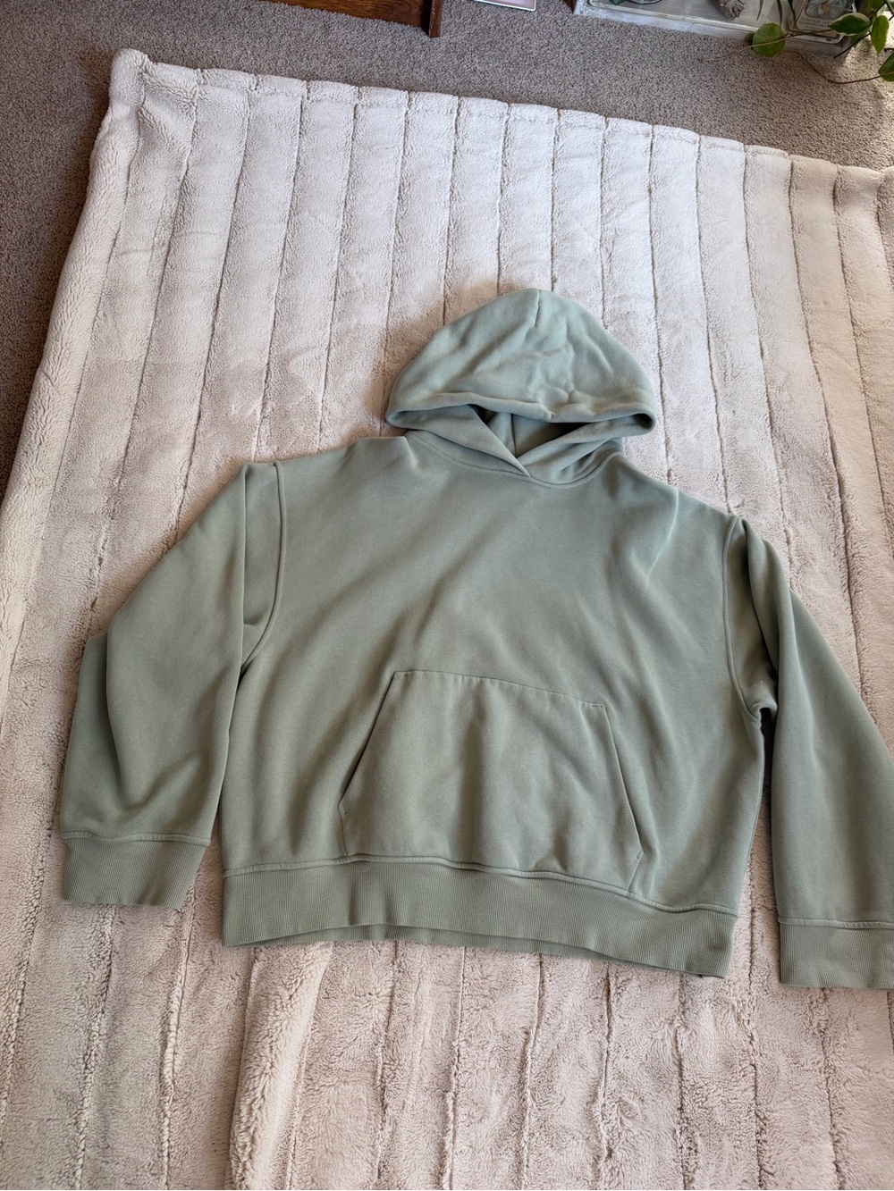 lululemon Women’s Steady State Oversized Hoodie, Fog Green, Size Large